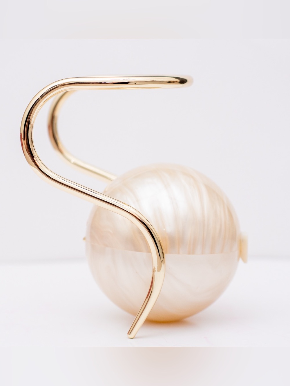 cult gaia Pearl Swirl Orb Bag with Gold Hardware - Picture 2 of 5
